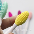 Reusable scrub exfoliator brushes